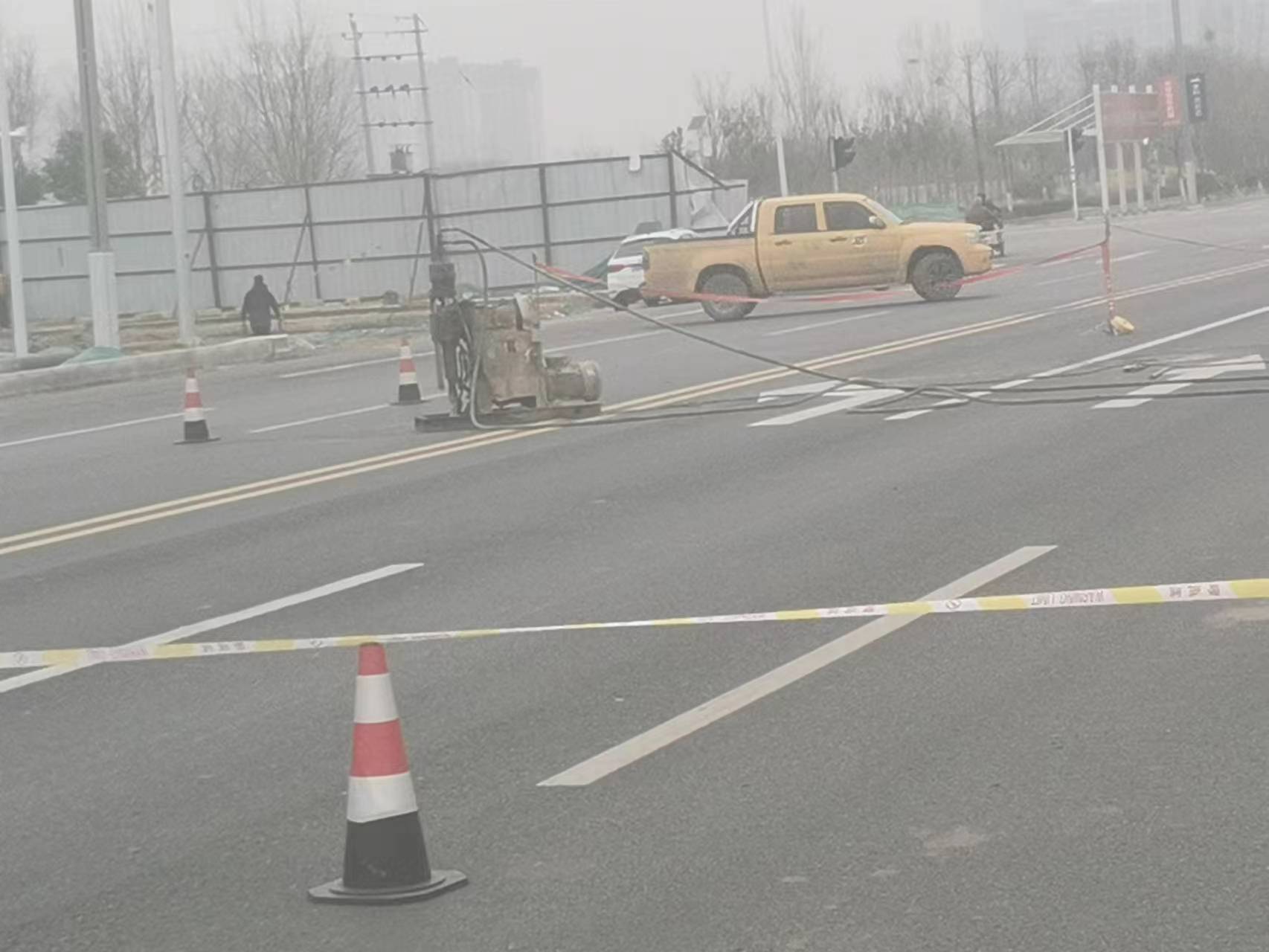 雁塔马路注浆